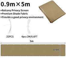 防紫外线阳台隐私屏风网 | 防风遮阳围栏板 | 户外花园和露台隐私解决方案 - 隱私布 - 查看 21