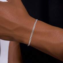 Men's String Bracelets - Silver - View 5