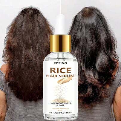 30毫升天然大米10合1免洗护发喷雾，即刻抚平干燥和断裂，打造自然蓬松感，减少毛躁，随时可用，轻松打理各种发质，情人节、婚礼等节日送礼佳品。