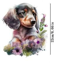 Bộ 1/2/3 miếng dán chuyển nhiệt bền, lâu trôi với họa tiết tai chó dễ thương, dùng để tự làm áo thun, áo nỉ, quần jean, áo hoodie, ba lô, áo khoác, túi xách, gối. - L - Xem 5