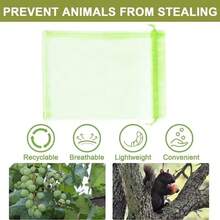 100Pcs Bundle Mouth Organza Drawstring Garden Bird Proof Net Fruit Protection Bag Mesh Gift Packaging Bags Gardening Tools - 100pcs - View 10
