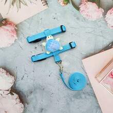 1set/2 Packs/3 Packs Adjustable Rabbit Harness And Leash Set, Strawberry, Carrot And Other Fruit Shaped Cute Pet Vest Harness And Leash For Rabbits, Ferrets And Small Pets, Training, Walking, Leisure - Multicolor - View 9