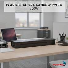 Importway A4 300W 127V Laminator For Office Documents, Black - 110伏 - 查看 3