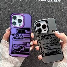 [24-Hour Local Shipping] Apple  22-25 Galaxy JDM Dream Car Case For OPPO Reno 14 13F 12F 11F 11 12 13 Pro A5 A3 Pro 5G Case Cool Matte Armor Shockproof Premium IMD Print - Black - View 10