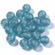 20 piezas de cuentas de galaxia de 12 mm súper brillantes, cuentas estelares brillantes para hacer joyas y decoraciones del Día de San Valentín, adecuadas para collares, pulseras, encantos de bolso, correas de teléfono - Cielo estrellado brillante - Ver 17