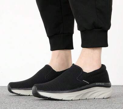 Skechers 男鞋新款舒適網面鞋耐磨軟底運動健步鞋