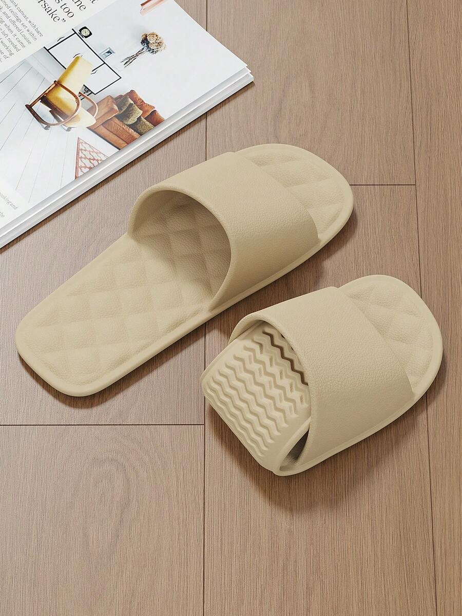 EVA Material Unisex Indoor Slippers - Khaki - View 1