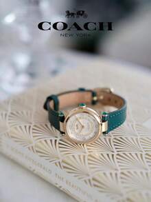 Coach Cary Green leather Strap Women's Watch - 綠色 - 查看 4
