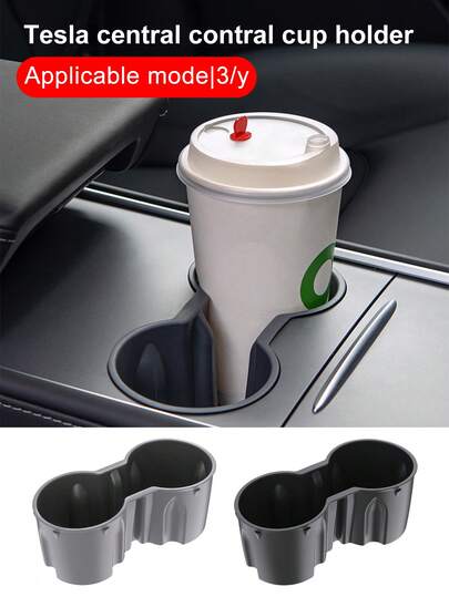 Limitador de portavasos de silicona apto para modelo /3, caja de almacenamiento resistente al calor, portavasos de la consola central