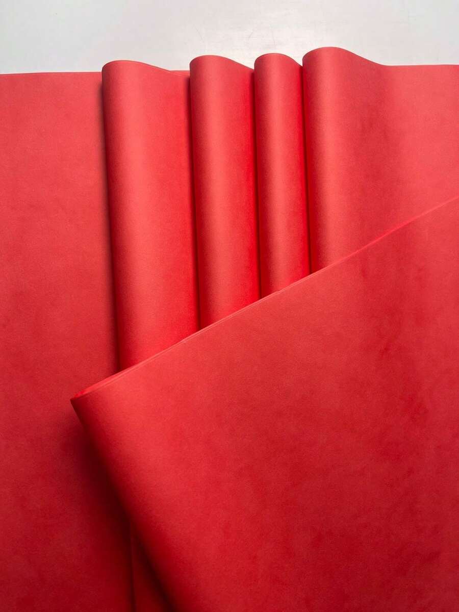 Red-Toned Tissue Paper, 100 Units, Sizes 50x70, 50x35 And 25x35, For Wrapping, Gifts, Rococo, And Kites. - 淺紅色 - 查看 1