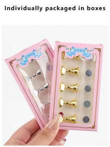 3 Sets - 2K Acrylic Nail Art Display Stand, Nail Art Practice Stand, Magnetic Nail Art Practice Stand, DIY Nail Art Stand, Suitable For False Nails And Nail Art Tools Salon Use - Multicolor - View 6