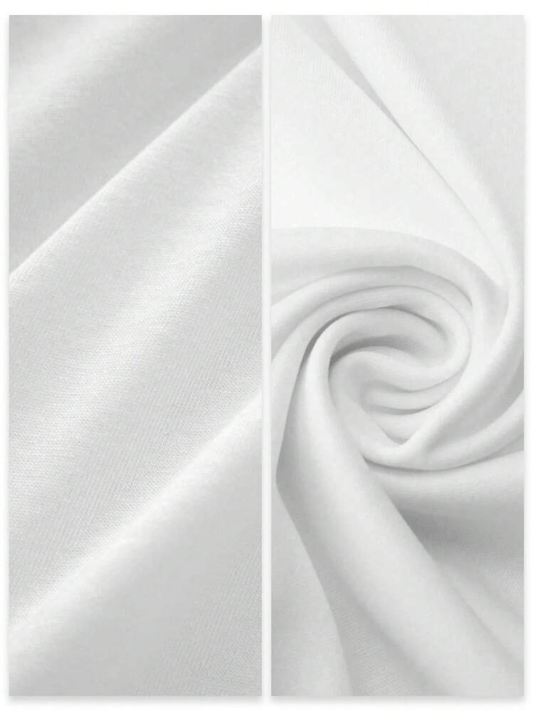 Men Plus Size T-Shirts - 白色 - 查看 5