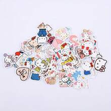 1盒可爱系列贴纸，适用于手机、电脑、吉他、行李箱、头盔等，包含人物、服装和其他图案，耐用防水贴纸 - 彩色 - 查看 4