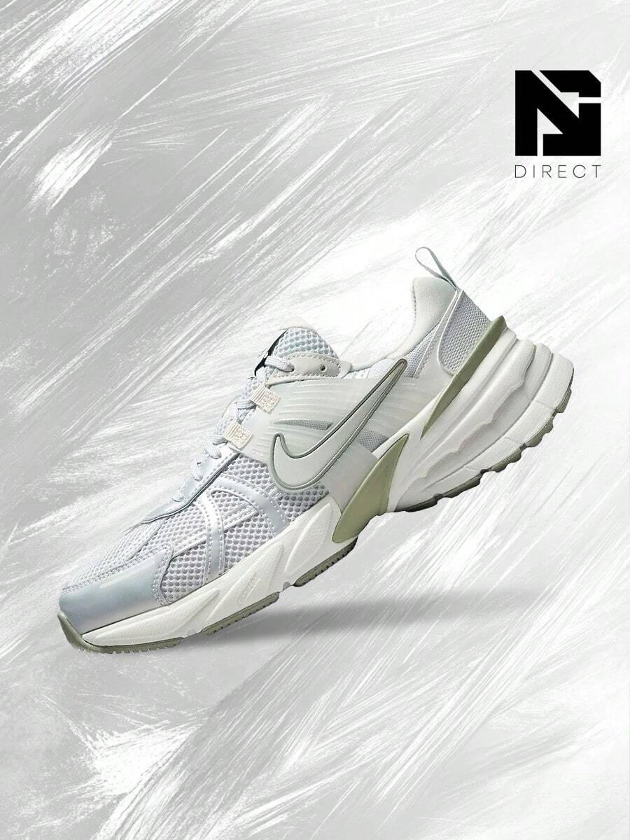 Nike V2K Run Photon Dust Light Silver (Women's) – Women's Lifestyle Sneakers – Shoes For Woman-Vintage-Spring & Summer-Inspired Running Shoes, Shock-Absorbing Comfort, Gym To Streetwear Casual Wear-Easter Gift–FD0736 006 - Photon Dust/Summit White/Light Army/Light Silver - 查看 1