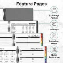 Daily Planner 2026, 8.5x11 Appointment Book, 15-Min Hourly Schedule, Jan To Dec 2026, Large Planner With Colorful Tabs, Premium Paper Quality - 20262026 - View 9