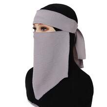 1 pieza Velo cuadrado opaco y transpirable de unicolor, accesorio de hijab para mujer - Multicolor - Ver 13
