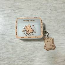 Cartoon Cookie Bear Style Protective Case Compatible With Apple Bluetooth Wireless Earphones, Anti-Scratch And Drop Protection Case Compatible With Apple Bluetooth Earphone Charging Case - Clear - View 9