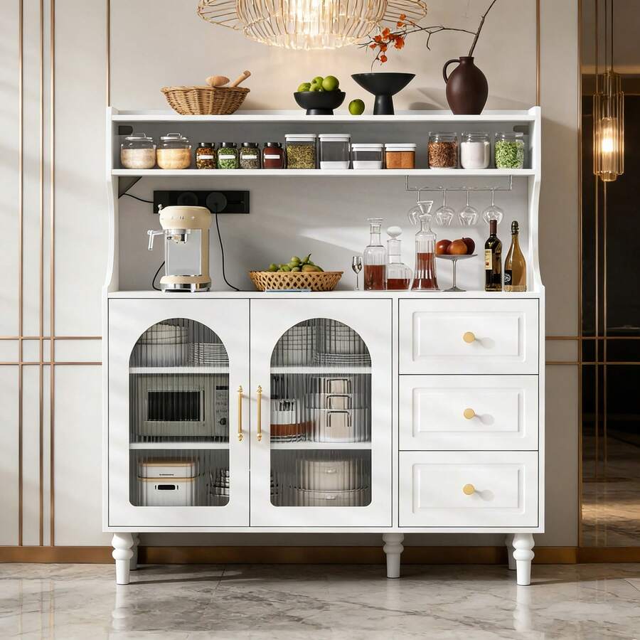 Buffets & Sideboards - White + MDF-1 - View 1