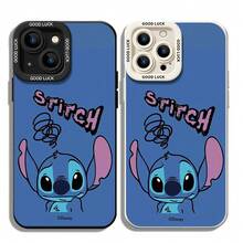 Official Disney Lilo & Stitch Cute Phone Case: Graffiti-Style Stitch Print With Hand-Drawn Accents & "GOOD LUCK" Detail, Shockproof Protective Cover With Reinforced Camera Protection For IPhone 17, 16, 15, 14, 13, 12, And 11 Pro Models, With Shockproof Protection. A Delightful Gift For Family, Friends, Birthdays, Holidays, And Special Occasions. - 白色 - 查看 6