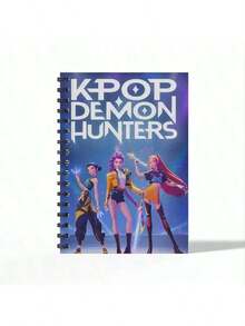 1pc KPOP Style A6 Notebook, Writing Pad, Sketchbook,  Spiral Notebook, Memo Book, Student Stationery, Back To School Supplies - Multicolor - View 3