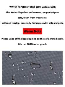 1件装玉米粒提花户外沙发坐垫套，防水，纯色涤纶弹性可拆卸半包式沙发坐垫套，适用于庭院、露台、花园沙发 - 酒紅色 - 查看 7