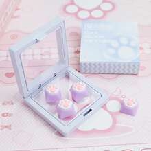 4个可爱猫爪粉色爱心键帽 - 3D柔软硅胶材质，日系少女风，逼真纹理，适用于MX机械键盘，精美礼盒包装 - 彩色 - 查看 20