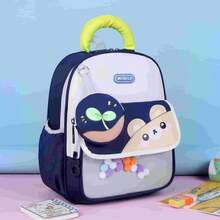 New Cute Cartoon Children Backpack, Fashion Boys Girls School Bag - Blue - View 4