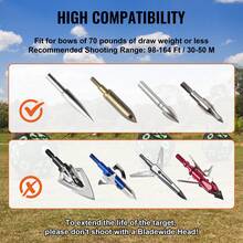 Archery Target, 15"X15" All-Side Shotting Archery Arrow Target, Outdoor Portable Archery Target With Carry Handle, Easy Arrow Removal, Great Visibility, Lightweight, Easy To Transport, Black - Black - View 6