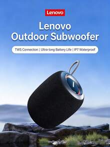 Lenovo SC3306 便攜式藍牙喇叭 USB充電 防水小型音訊戶外喇叭 長電池續航 TWS 環繞音效音樂無線喇叭 適用室內浴室陽台/戶外播放、唱歌、音樂、通話、直播、遊戲 - 黑色 - 查看 2
