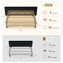SHA CERLIN Full/Queen/King Size Platform Bed Frame With 4 Storage Drawers, Vertical Channel Tufted Adjustable Headboard, Velvet Upholstered, Wooden Slats Support, No Box Spring Needed, Easy Assembly, Black - Black - View 6