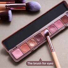 BS-MALL 12pcs Precise Makeup Brush Set With Khaki Brush Holder, Including Foundation Brush, Eyeshadow Brush, Blush Brush - Makeup Tools - Khaki - View 7