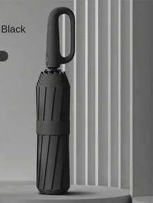 Paraguas de viaje portátil, compacto y duradero, a prueba de viento, con diseño de apertura inversa, con ribete reflectante de , adecuado para automóvil y viajes al aire libre - Multicolor - Ver 14