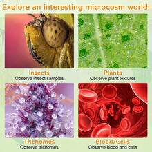 Digital Microscope 1000X Portable Pocket Microscope 1080P HD 5.08 Cm IPS Screen USB Microscope With 8LED Computer Microscope Electron Biological Gifts For Christmas Birthday - White - View 9