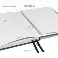 Blank Journal Notebook, A5, 160 Pages 100 Gsm Thick Sketch Books Hardcover Journal For Writing, 5.7 Inches X 8 Inches Notebooks For Work (Black) - Black - View 4