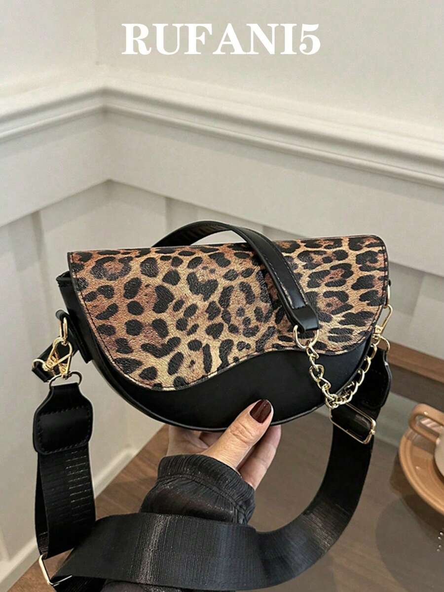 Túi đeo vai nữ họa tiết thỏ dễ thương cổ điển, trang trí nơ, túi xách Boston, nhiều ngăn, đi học, ví họa tiết da báo thời trang cho nữ, sự trở lại của họa tiết da báo - Nhiều màu - Xem 1