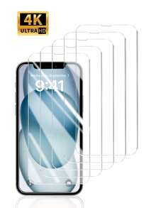 5pcs Ultra-Clear, Scratch-Resistant, Tempered Glass Screen Protector, Compatible With IPhone 11/12/13/14/15/16/17/17 Pro Max - Clear - View 2