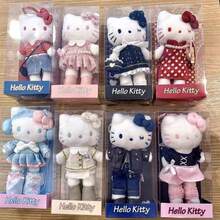 1个三丽鸥Hello Kitty可爱长腿小猫毛绒挂件，毛绒娃娃装饰品，节日礼物 - 彩色 - 查看 2