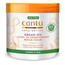 Cantu Leave-In Conditioning Repair Cream With Argan Oil, 16 Oz &Amp; Coconut Curling Cream With Shea Butter For Natural Hair, 12 Oz - Trắng - Xem 2