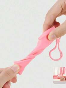 30ml Pink Bow Pattern Perfume Spray Bottle With Anti-Drop Silicone Protective Case And Hook, Perfume Decanting Bottle, Perfume Decanting Tool, Valentine's Day Gift, New Year Gift - Multicolor - View 6