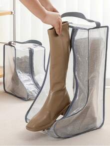 1个高品质防尘防潮鞋袋，适用于运动鞋和靴子 - 防护性强、透气且节省空间 - 非常适合旅行、衣橱整理和鞋子保护 - 彩色 - 查看 4