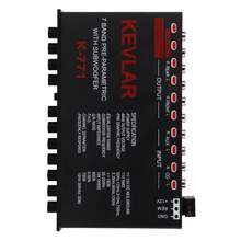 Car Audio Graphic Equalizer Universal Low Pass 7‑Band Variable Gain Adjustment High Level Input EQ for Stereo System - Ecualizador gráfico de audio para automóvil - Ver 6