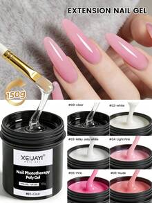 XEIJAYI 18pcs/Set 150g UV LED Curing Nail Extension Gel, Acrylic Crystal Nail Extension Gel For Home Salon DIY - Multicolor - View 34