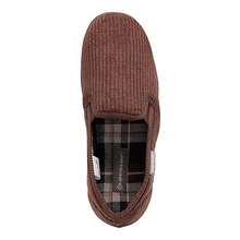 Dunlop - Mens Comfy Memory Foam Slippers With Hard Traction Rubber Sole - Brown - View 4