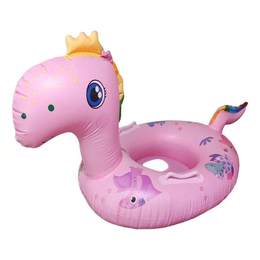 Lecute Salvavidas Niños Flotador Animales Alberca Playa Verano - Dino Rosa - Ver 1