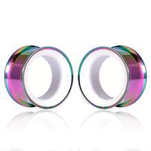 2个不锈钢喇叭形耳钉，男女通用，低过敏性，女士佳礼 - round - 查看 97