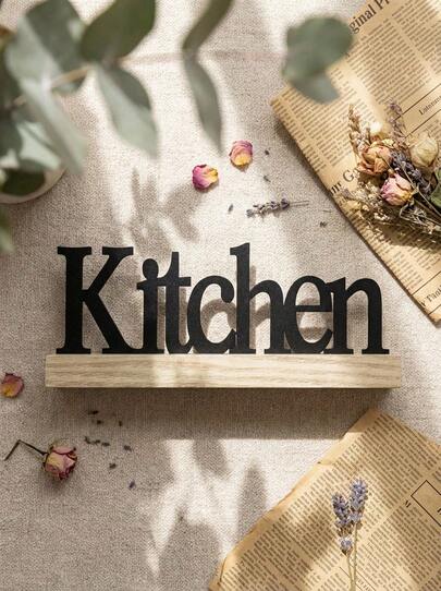 Inspiring Wooden Home Decoration Farmhouse Dining Table Centerpiece For Living Room, Office Best Gifts Birthday Graduation Kitchen Decor