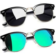 ¡RecomendadoGafas de Sol Deportivas Polarizadas Hombre y Mujer,Gafas Deportivas Ciclismo,Protección UV400,Adecuadas Senderismo,Deportes,Pesca,Ciclismo,Etc¡Top de Temporada - Negro + Verde - Ver 1