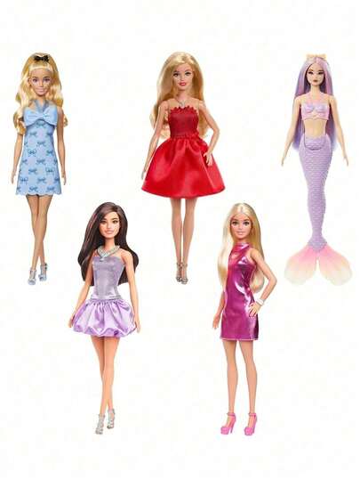 Barbie Classic  Doll Collection: 5 Style Fashion Figures For Girls,Each With Unique Features & Glamou, Perfect For Collectors & Creative Fun,Ideal For Birthdays & Holiday Gifts