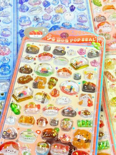 3D立体贴纸，自粘可重复使用DIY装饰贴纸，互动贴纸，适合儿童，日常装饰贴纸，派对装饰贴纸，儿童贴纸游戏，办公室和学校装饰贴纸，可重复使用DIY装饰贴纸，儿童互动贴纸，日常装饰贴纸，派对装饰贴纸，儿童贴纸游戏