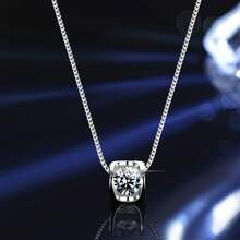 1 Set S925 Sterling Silver 1 Carat GRA Moissanite Hollow Heart Shaped Ring, Necklace, Earrings 3 PiecesJewelry Set, Women's Gift For Festival/Anniversary - Silver - View 8